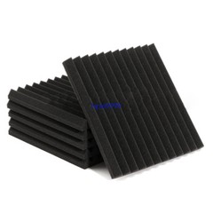 52Pack 12″X12″X1″ Black Blue Acoustic Foam Panel Studio Soundabsorb Wall Tiles