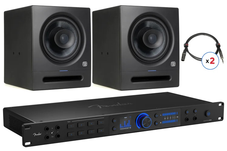 Fender Studio Quantum HD 8 USB-C Audio Interface Studio Bundle