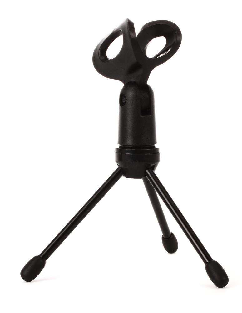 Mini Tripod Desktop Microphone Stand Clip Wired Mics Collapsible GFW-MIC-0250