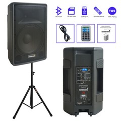 1PC Power PA Karaoke Active Speaker + KTV Speaker Stand Mount Holder Heavy Duty