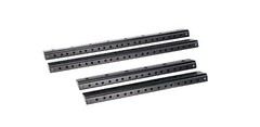 Odyssey Cases ARR14 New Pair Of 24.5″ Pre-Tapped 14 Space Steel Metal Rack Rails