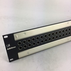 Bittree B52T-2WTHD 2×26 2RU Panel Black Normalling Terminating Audio Patchbay