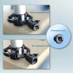 Condenser Microphone Shock Mount Holder 42-46mm Anti Vibration Studio Clip