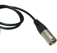 Premium XLR Pass Through cable for Pro Audio Installations (Male to Male)