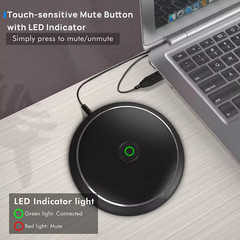 Omnidirectional Condenser USB Microphone with Mute Function for Video Streaming