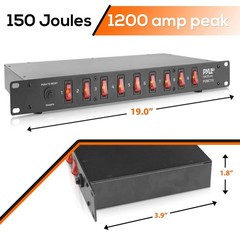 PDU Power Strip Surge Protector – 150 Joule 9 Outlet Strips Surge Protector H…