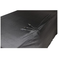 Pro X 4 Ft. Open Back Spandex Table Cover Scrim – Black
