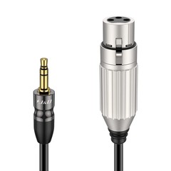 Xlr to 3.5mm Microphone Cable Pvc Shelled Xlr Female to 3.5mm 1/8 Inch Trs Male