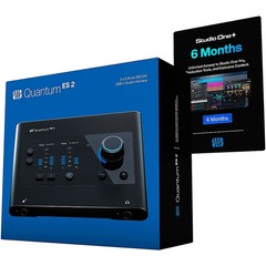 PreSonus Quantum ES2 Interface w/Eris 2nd Gen Pair & SUB8BT Cables,Stands Incld