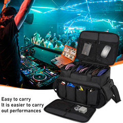 DJ Cable File Bag with 6 Detachable Dividers High Capacity Gig Cable Bag for Cor