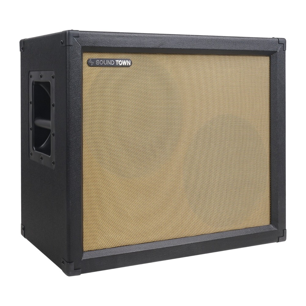 Sound Town 2 x 12″ 130W Open-back Guitar Speaker Cabinet, Black (GUC212OBBK)