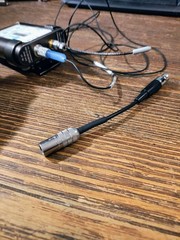 Lectrosonics WM MM Microphone Adapter To TA5F (2.5mm Locking To Regular 5Pin)