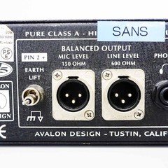 AVALON DESIGN U5 Pure Class A Instrument DI-Pre Amplifier Black Model Tested