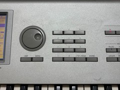 Korg Triton 61-Key Keyboard Synthesizer Sampler with Power Cable Used from Japan