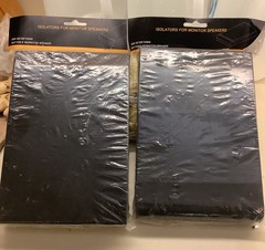 Acoustic Foam Isolation Pads for 6.5“-8“ Speakers – Reduces Vibrations