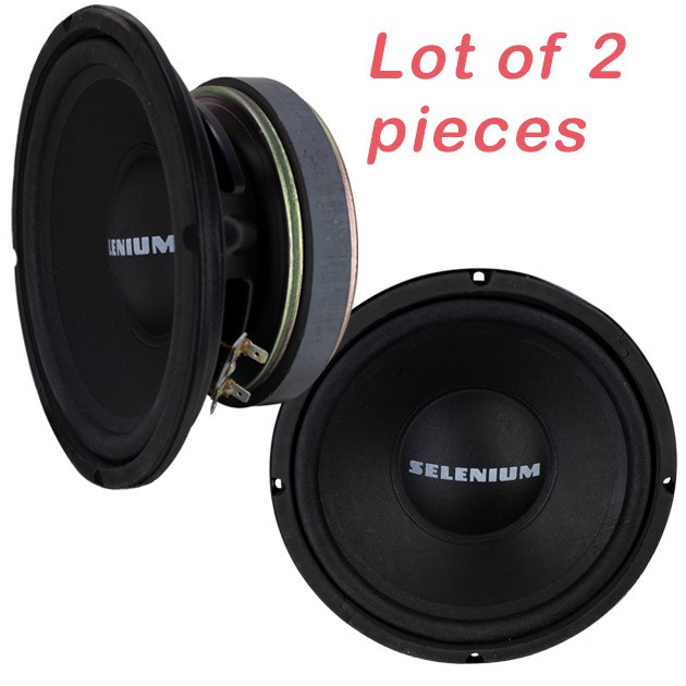 Selenium 8W4P, lot of 2 each, 8″ Professional level Mid bass Speaker