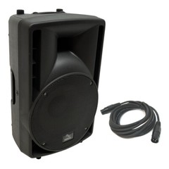 Harmony Audio HA-C10A Pro DJ 10″ Powered 400W Active PA Speaker & 15FT XLR Cable