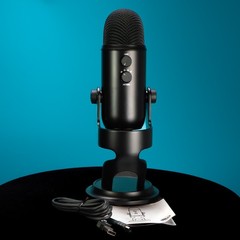 Blue Microphone Yeti Premium Multi Pattern USB Blackout Pro Condenser Open New