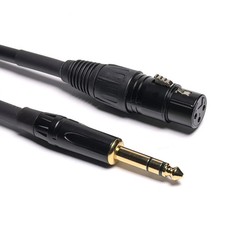 023 6in 1/4 TRS to XLR Female Adapter, 6.35 to XLR Female, XLR to 1/4 Adapter…
