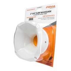 1x PRV Horn WGP14-50X SLIM WHITE 2” Exit 4 Bolt Shallow Waveguide for 2″ Driver