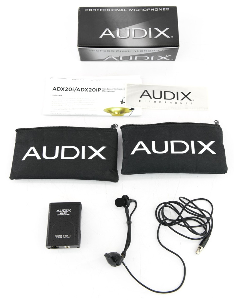 Audix APS-911 Preamp & ADX-20i Clip Mic System for Instrument Microphone W/ Case