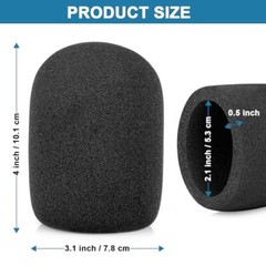 Windscreen for Rode Podmic, 2Pack Microphone Pop Filter Mic cover for podmic
