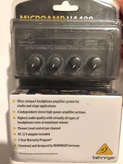 MICROAMP HA400 BEHRINGER ULTRA-COMPACT 4-CHANNEL STEREO HEADPHONE AMPLIFIER