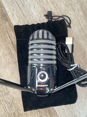 Meteor Mic USB Condenser Podcasting Podcast Recording Desktop Microphone