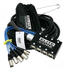 Elite Core 8 Channel 30′ ft Pro Audio Stage Cable XLR Mic Sub Snake – PS8030