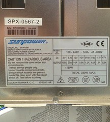 Midas PRO2 Audio Console’s power supply backplane board SPX-0567