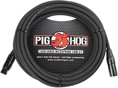 Pig Hog PHM15 High Performance 8mm XLR Microphone Cable, 15 15 ft, Black