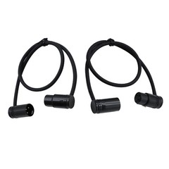 4Pack 3-Pin XLR Female to 3-Pin XLR Male Adjustable-Angle Cable for Recorder