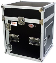 Pro X T-12MRSS 12U x 10U Slant Combo DJ / Mixer Rack Case w/ 4″ Wheels/Casters