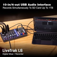 Zoom LiveTrak L6 Mixer/Recorder for Synth Players, Musicians, & Podcasters