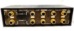 RDL RU-UDA4 Stereo Audio Distribution 4 Output Unbalanced Line Level Amplifier