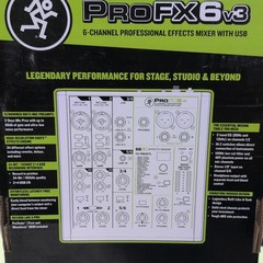 Mackie ProFX6v3 6-Ch USB Mixer Open Box Bundle w/ New LyxPro Purple XLR Cable A+