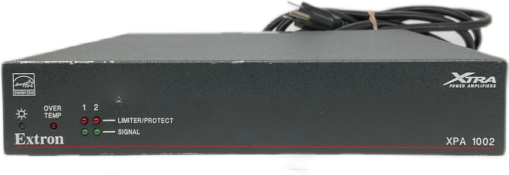 Extron XPA 1002 Two-Channel Power Amplifier 2×2 Audio Amp Gray