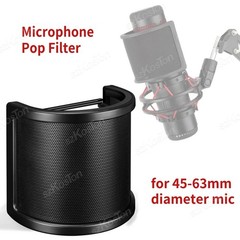 Professional Microphone Filter / Pop Shield – 360° Flexible & Duel Layered NEW