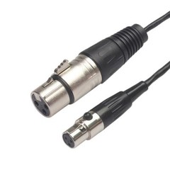 3-Pin Mini XLR Female to XLR Female Lavalier Microphone Cable B98