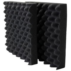 9 pack Acoustic Soundproofing Egg Crate Foam Tiles 2″ x 12 x 12 (charcoal)