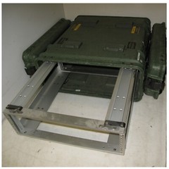 Rackmount 03U x20 Slide Out Rack ECS Composite Shock Mount Shockmount Case VG