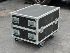 (6) Electro-Voice EVU Series Custom Loud Speakers w/ 8×8 Drivers w/case#7144.THS
