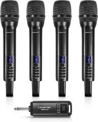 2.4Ghz Rechargeable Wireless Microphone System with 4 X Handheld Mic, 1/4″ Mini