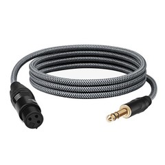 6.35mm TRS to XLR Female Cable 6.6FT, 1/4 Inch TRS to XLR Female Balanced Sig…