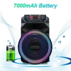 4500W Peak Power 18-Inch Portable Party Speaker – Rechargeable with Deep Bass