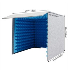 Desktop Soundproof Cover Portable Vocal Recording Booth Sound Absorbing Shield