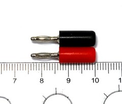 5pair φ2mm Mini Banana Male Plug 1441-R 1441-BK 3A AC250V Brass Nickel Plated