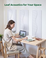 Acoustic Panels for Walls, Ceilings & Doors, 6 Pack Self-Adhesive Sound Absor…