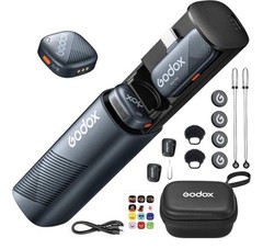 GODOX Cube SC, Wireless Lavalier Mic, 48kHz 24-bit Recording, 1000ft with case