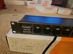 Hosa PDR-369 12 channel Mic In Panel XLR Balanced Reversible Patchbay Rackmount